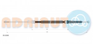 Трос ручного тормоза 55.0293 ADRIAUTO