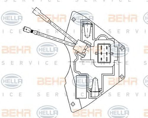 Блок управления, отопление / вентиляция 5HL 351 321-171 HELLA
