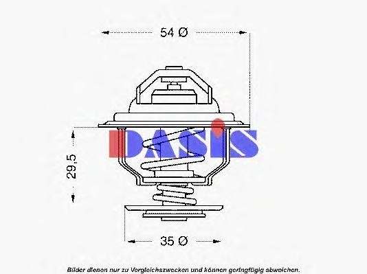 Термостат, охлаждающая жидкость 751938N AKS DASIS