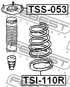 Опора амортизатора подвески TSS-053 FEBEST