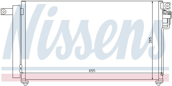 Конденсатор, кондиционер 94814 NISSENS