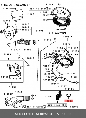 Прокладка, фланец карбюратора MD025181 MITSUBISHI