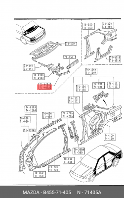 Деталь B455-71-405 MAZDA