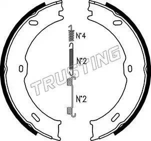 Комплект тормозных колодок, стояночная тормозная система 052133K TRUSTING