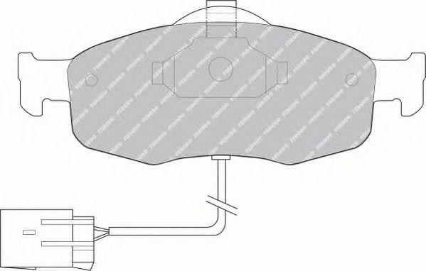Комплект тормозных колодок, диско FSL766 FERODO
