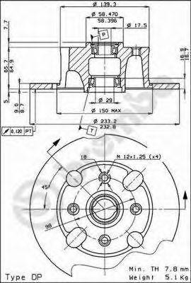 Тормозной диск 08.2163.10 BREMBO