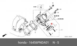 Прокладка дроссельной заслонки 16456PNDA01 HONDA