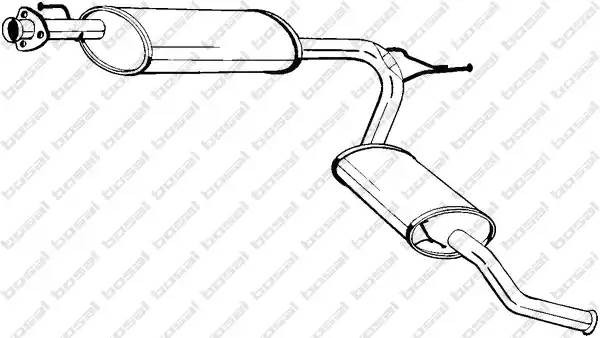 Глушитель выхлопных газов конечный 283-581 BOSAL