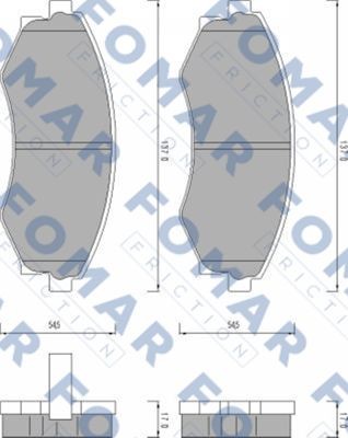 Колодки тормозные дисковые 51448781 ROULUNDS BRAKING
