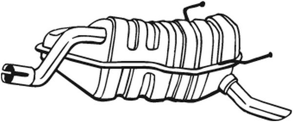 Глушитель выхлопных газов конечный 148-049 BOSAL