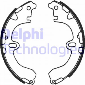 Комплект тормозных колодок LS1601 DELPHI