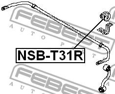 Втулка стабилизатора NSB-T31R FEBEST