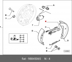 Деталь 98845065 ALFA FIAT LANCIA