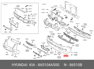 Буфер 865104A500 HYUNDAI KIA