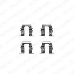 Комплектующие, колодки дискового тормоза LX0256 DELPHI