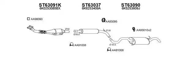 Система выпуска ОГ 800173 VENEPORTE