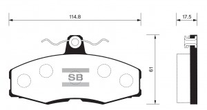Колодки тормозные дисковые SP1028 SANGSIN