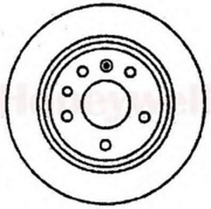 Тормозной диск 561289B BENDIX JURID