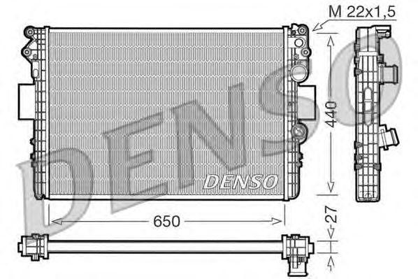 Радиатор, охлаждение двигател DRM12002 DENSO