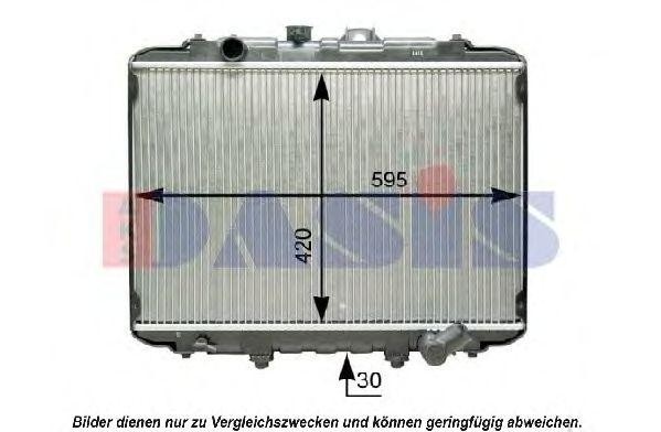 Радиатор, охлаждение двигател 560029N AKS DASIS