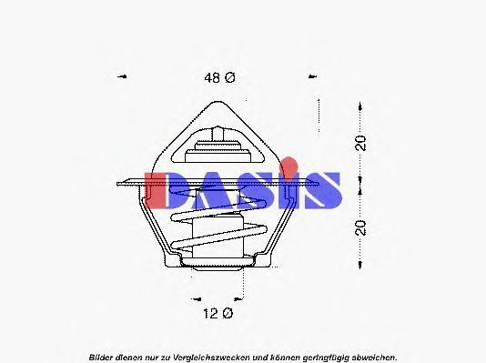 Термостат, охлаждающая жидкость 750252N AKS DASIS