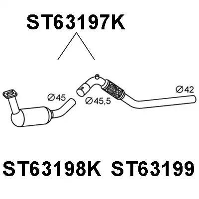 Катализатор ST63197K VENEPORTE