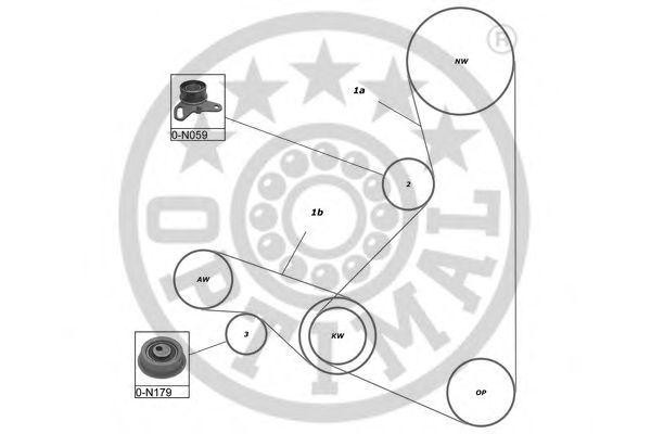 Комплект ремня ГРМ SK-1311 OPTIMAL