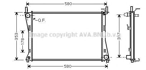 Радиатор охлаждения ДВС FD2325 AVA