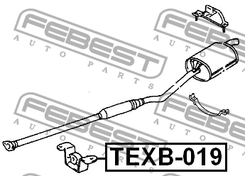 Сайлентблок TEXB-019 FEBEST