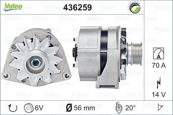Генератор 436259 VALEO PHC