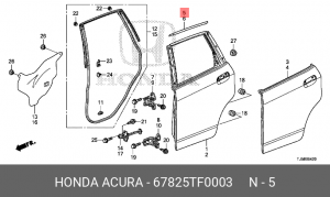 Накладка двери 67825TF0003 HONDA