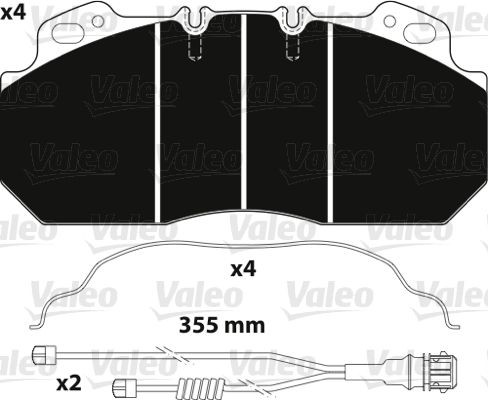 Колодки тормозные дисковые 882217 VALEO PHC
