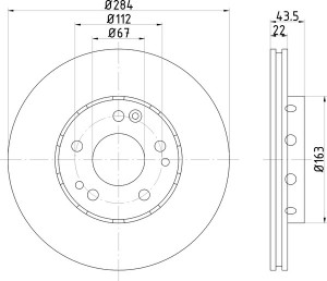 Тормозной диск MDC499 MINTEX