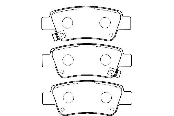 Комплект тормозных колодок, диско BP-2055 KAVO PARTS