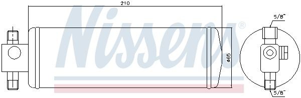 Осушитель, кондиционер 95112 NISSENS