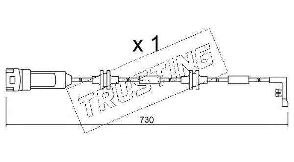 Сигнализатор, износ тормозных колодок SU143 TRUSTING