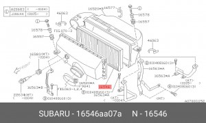 Воздушный фильтр 16546-AA07A SUBARU