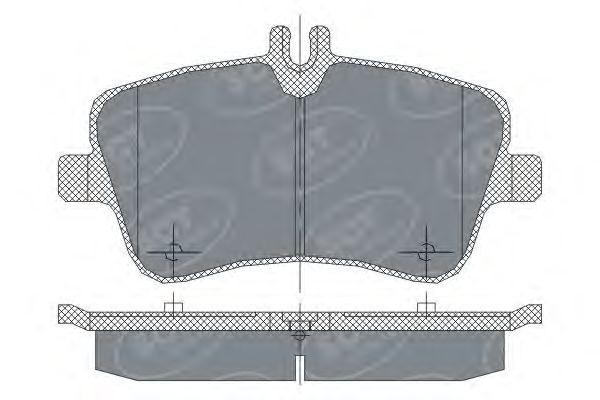 Комплект тормозных колодок, диско SP246 SCT