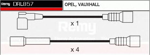 Ккомплект проводов зажигания DRL857 DELCO REMY