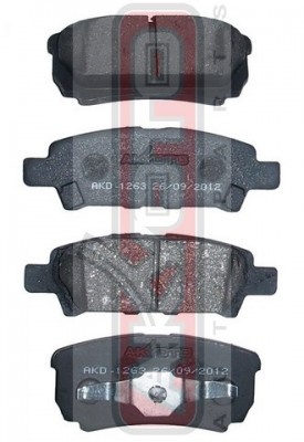 Колодки тормозные дисковые AKD-1263 AKYOTO