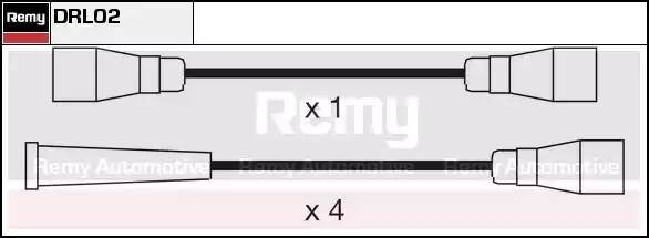 Ккомплект проводов зажигания DRL02 DELCO REMY