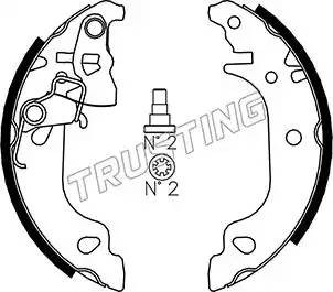 Комплект тормозных колодок 034103 TRUSTING