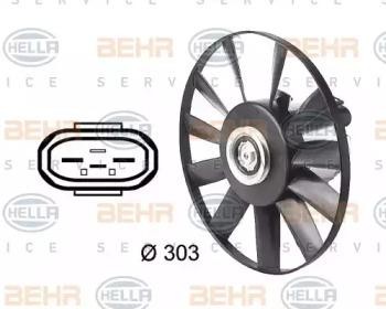 Вентилятор, охлаждение двигателя 8EW 009 144-541 HELLA