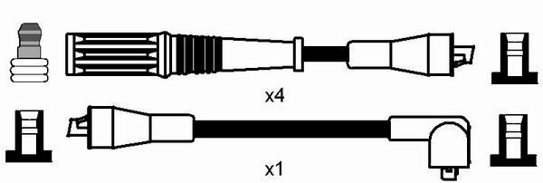 Ккомплект проводов зажигания 8528 NGK NTK