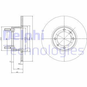 Тормозной диск BG2316 DELPHI