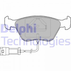 Комплект тормозных колодок, диско LP886 DELPHI