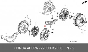 Нажимной диск сцепления 22300PK2000 HONDA