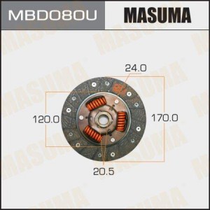 Диск сцепления MBD080U MASUMA