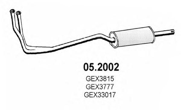 Предглушитель выхлопных газов 052002 ASSO