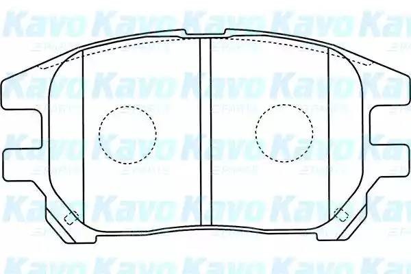 Комплект тормозных колодок, диско BP-9111 KAVO PARTS